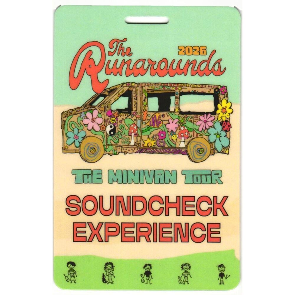 2026 Runarounds Concert Laminate Backstage Pass Minivan Tour